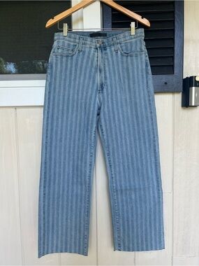 •nwot• Joe’s jeans the blake high rise wide leg crop vintage vertical stripe